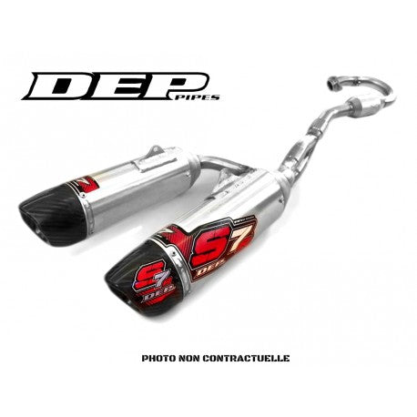 LIGNE COMPLETE DEP DOUBLE SORTIE 250 CRF 2018/2021 S7R FS CARBON TIP CAN